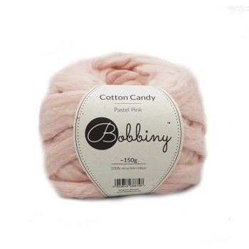 Cotton Candy Bobbiny - wata cukrowa w taśmie PASTEL PINK 150g